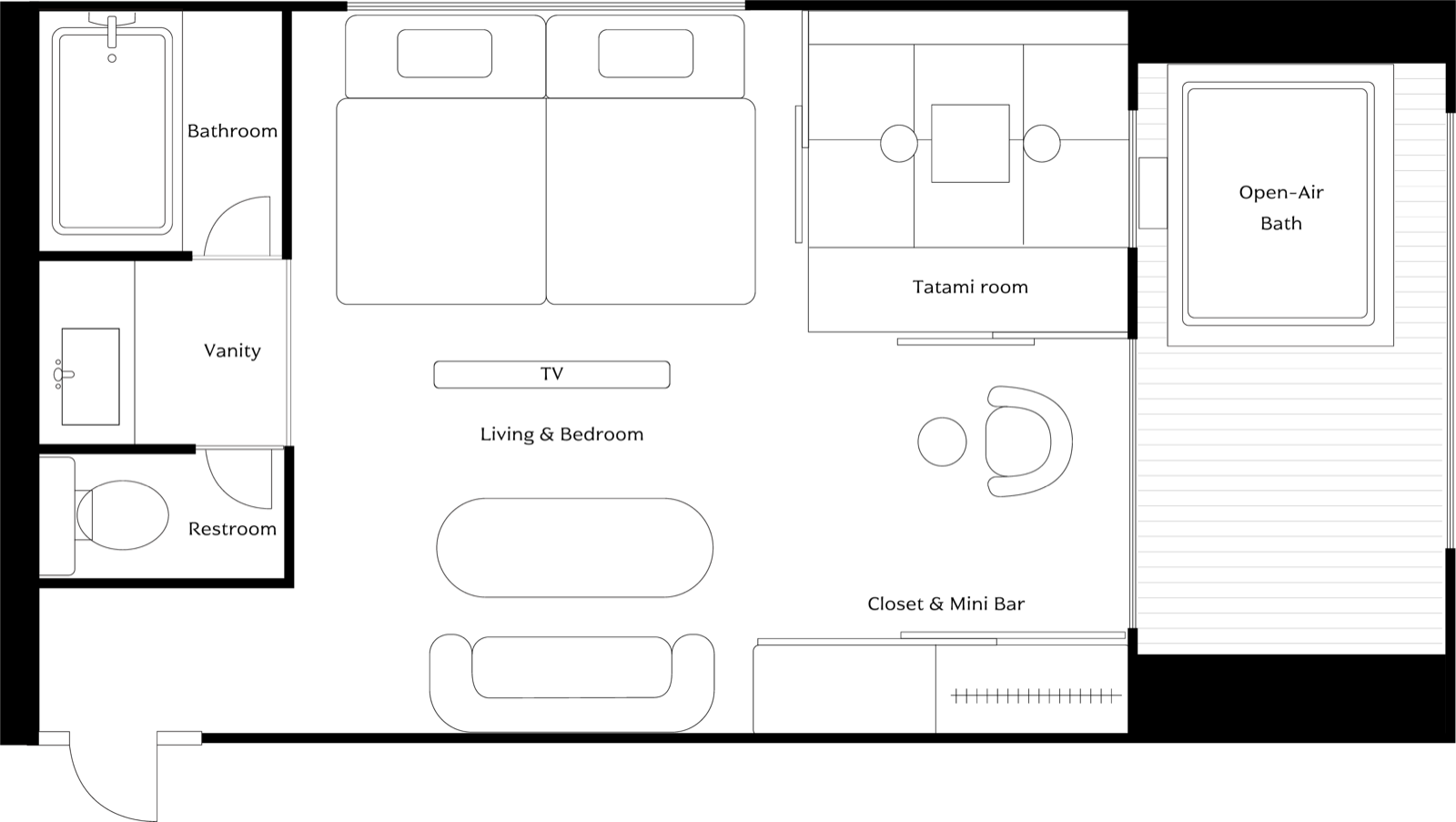 Superior Twin floor plan